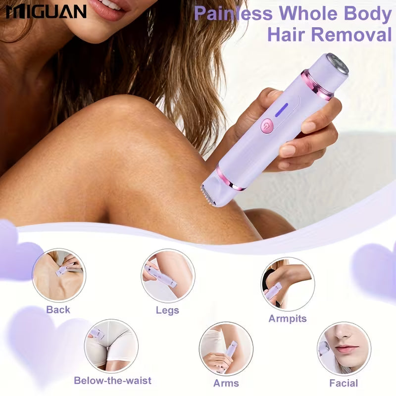 Dual Head Women’s Shaver – Wet, Dry, Compact and Painless