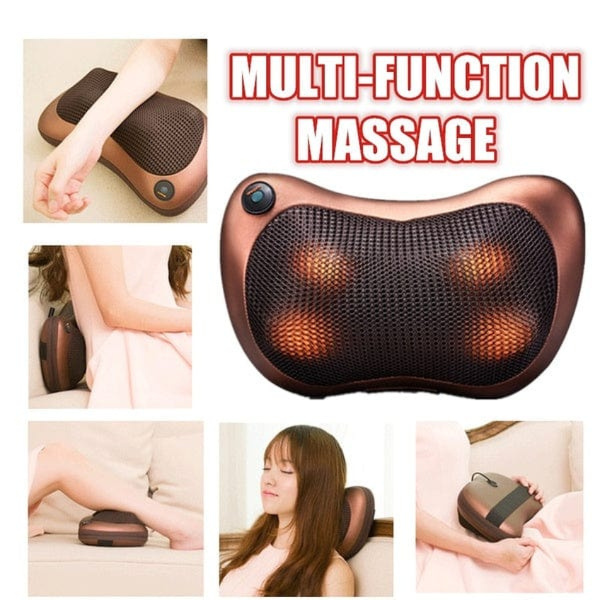 Neck Massager Pillow with Heat – Perfect for Muscle Pain Relief