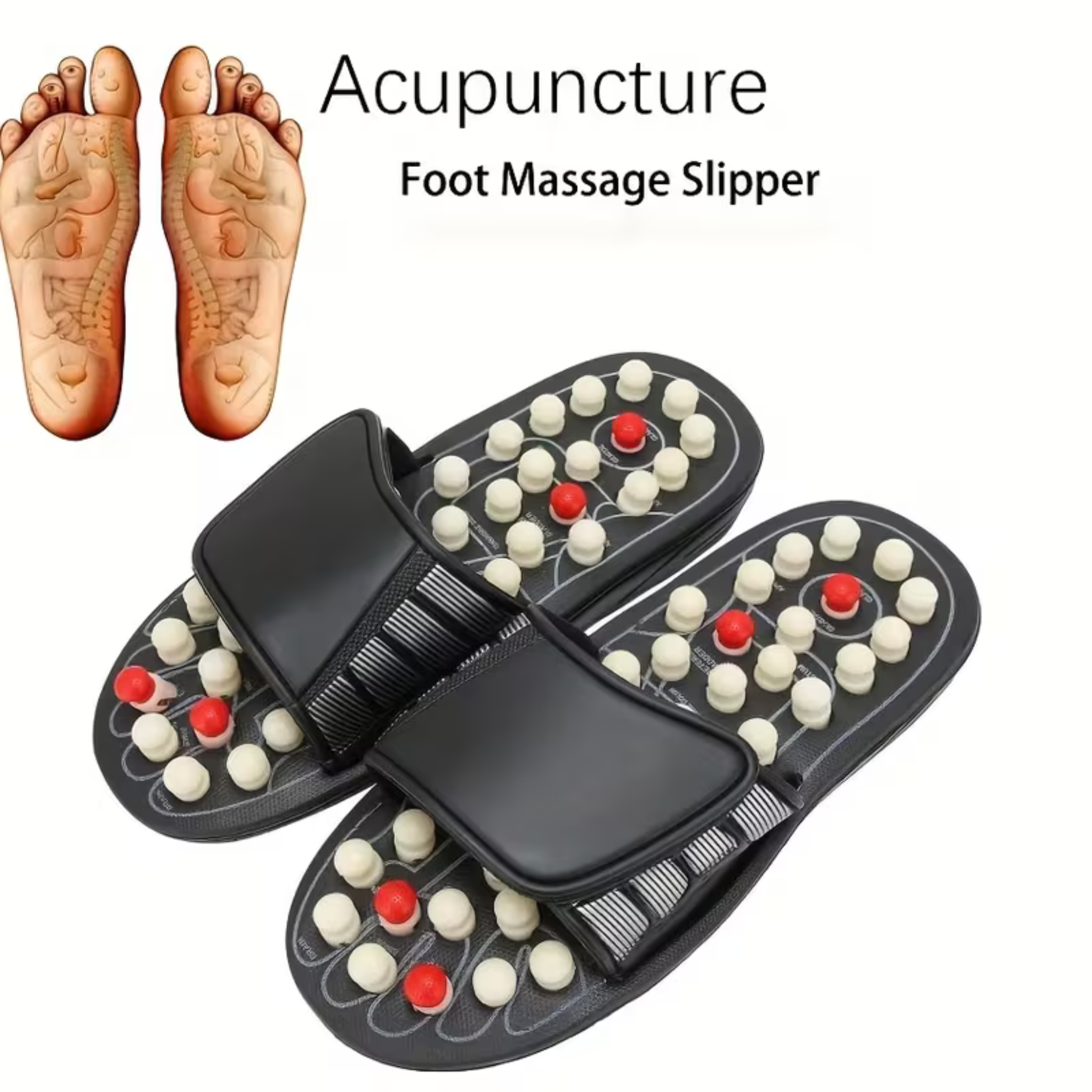 Acupressure Massage Slippers – Natural Foot Stimulator for Leg Cramp Relief