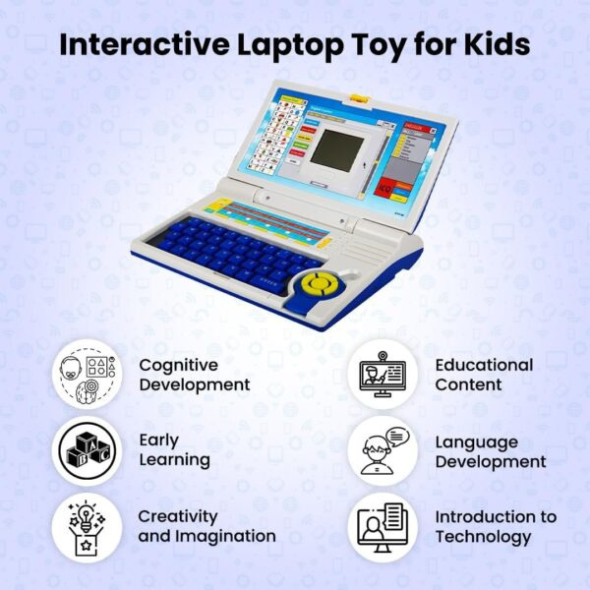 Educational Toy Laptop for Children – 20 Activities for Letters & Numbers