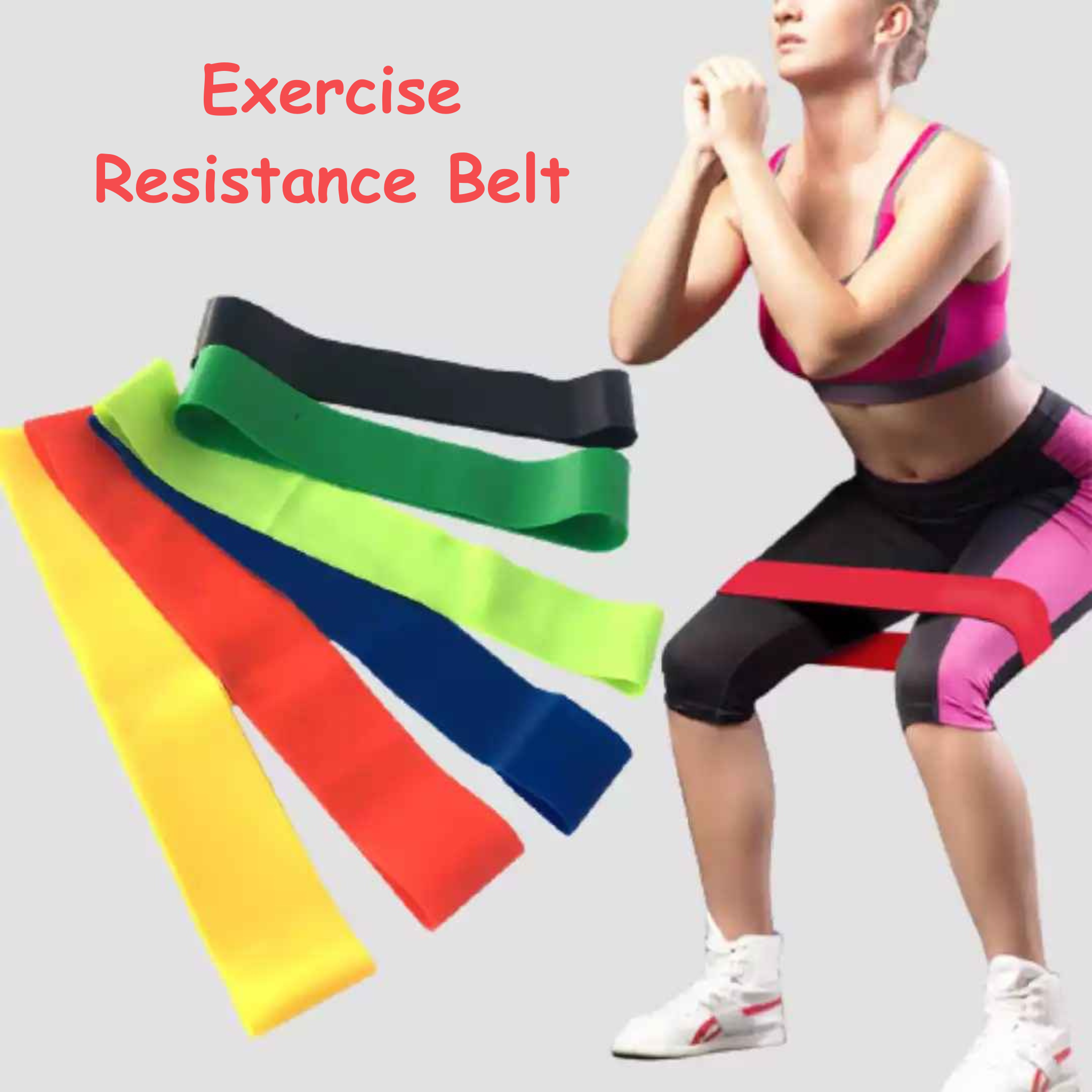 Exercise Resistance Belt Set – Color Coded Bands for All Fitness Levels