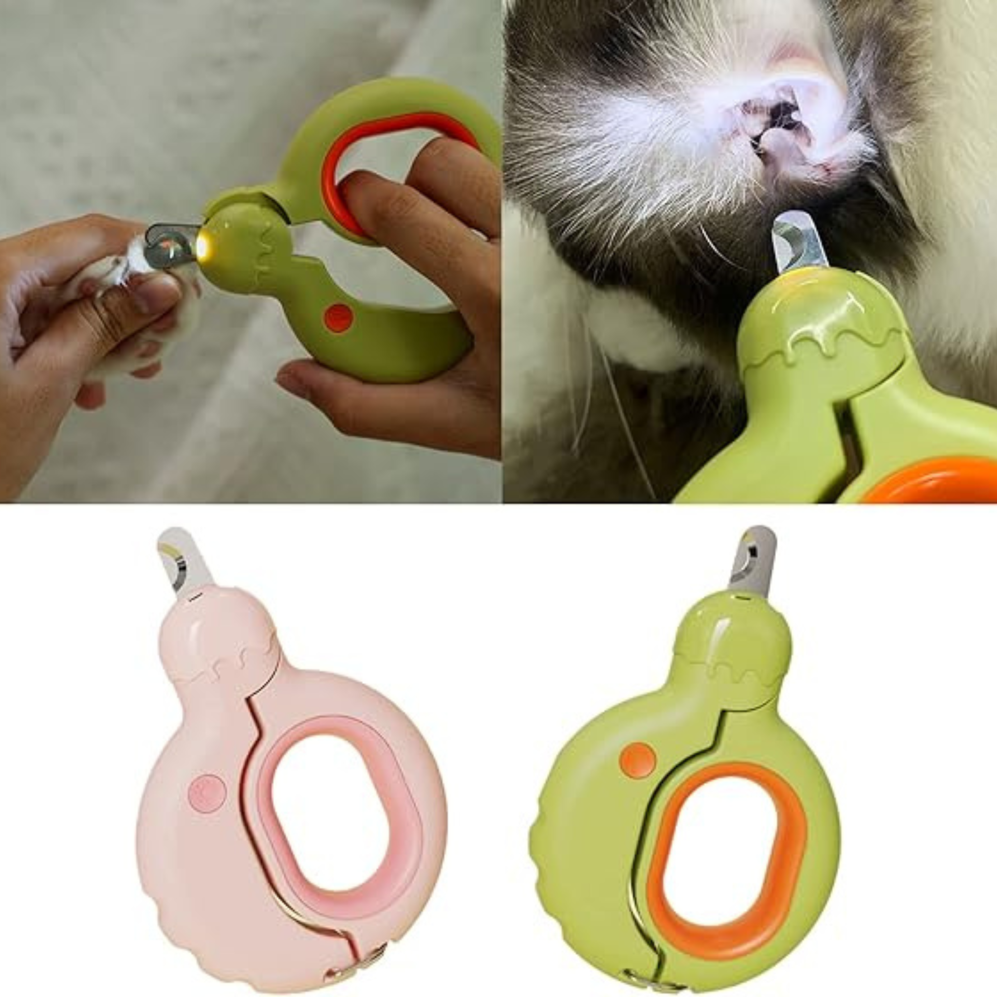Pet Grooming Nail Clippers – Ergonomic Donut-Shaped Safety Trimmer