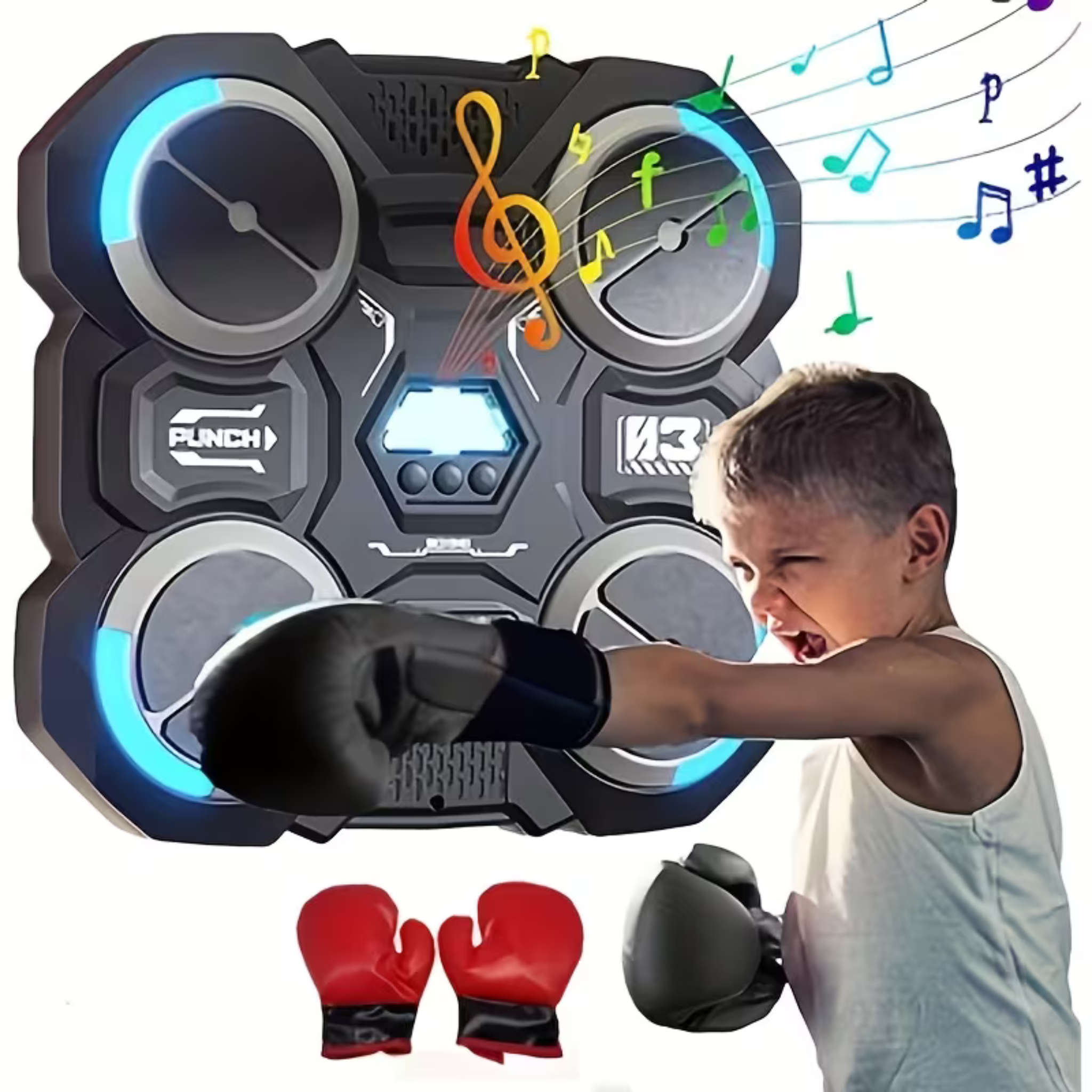 Kids Boxing Machine with Music – Electronic Punching Bag for Indoor Active Fun