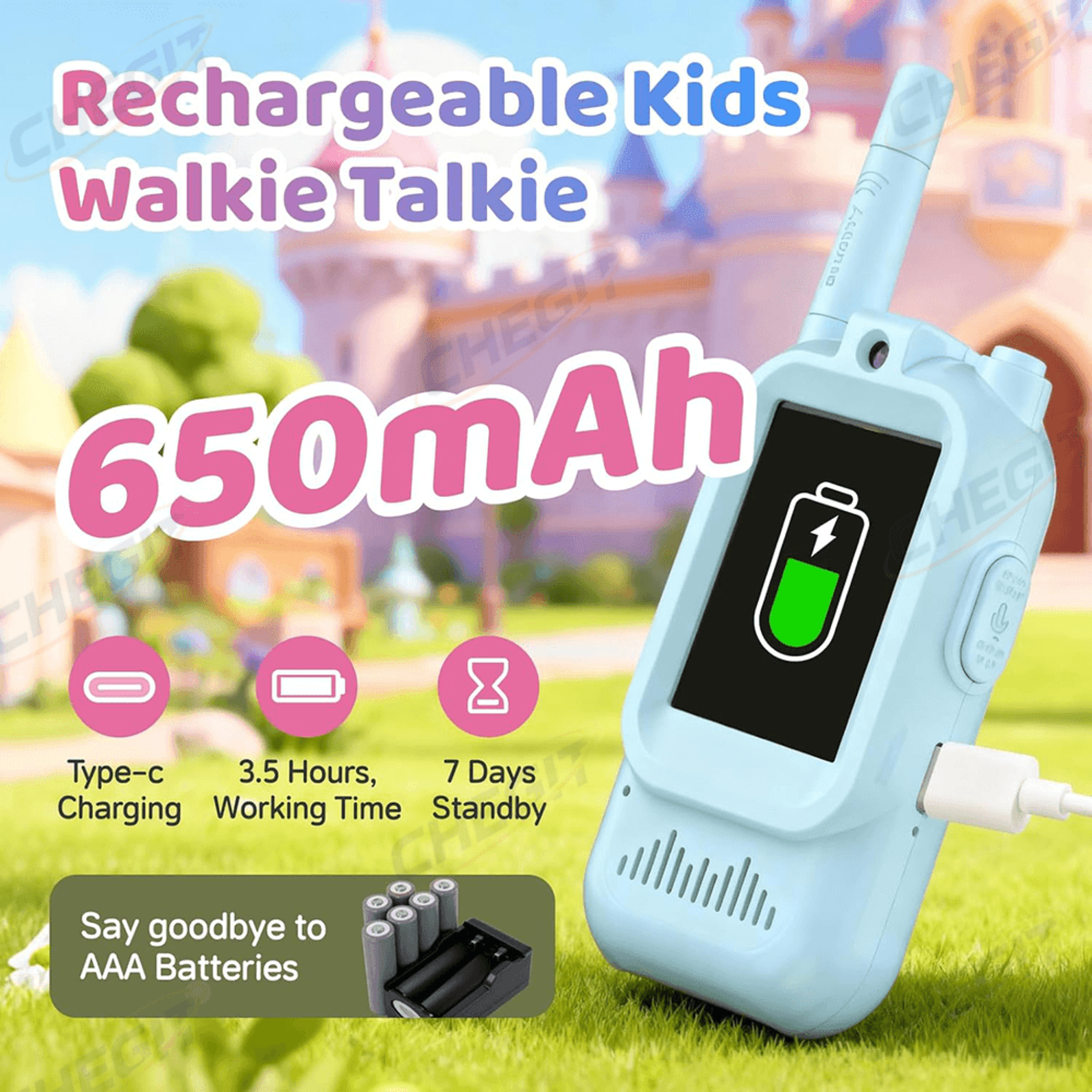 Kids Walkie Talkies with Camera – Video Call & Voice Changer Toy for Children