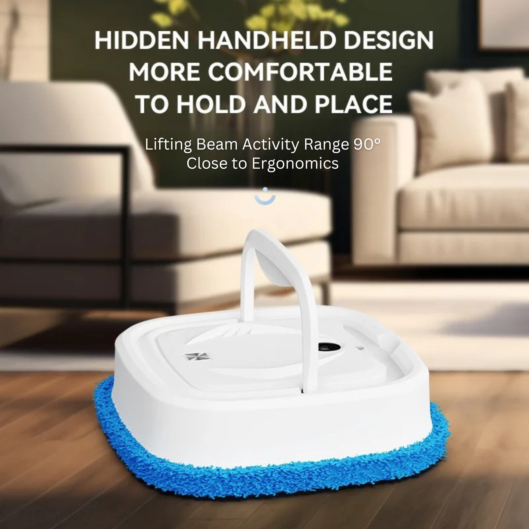 Automatic Robot Vacuum – 90 Min Runtime, USB Charging, Microfiber Wipes