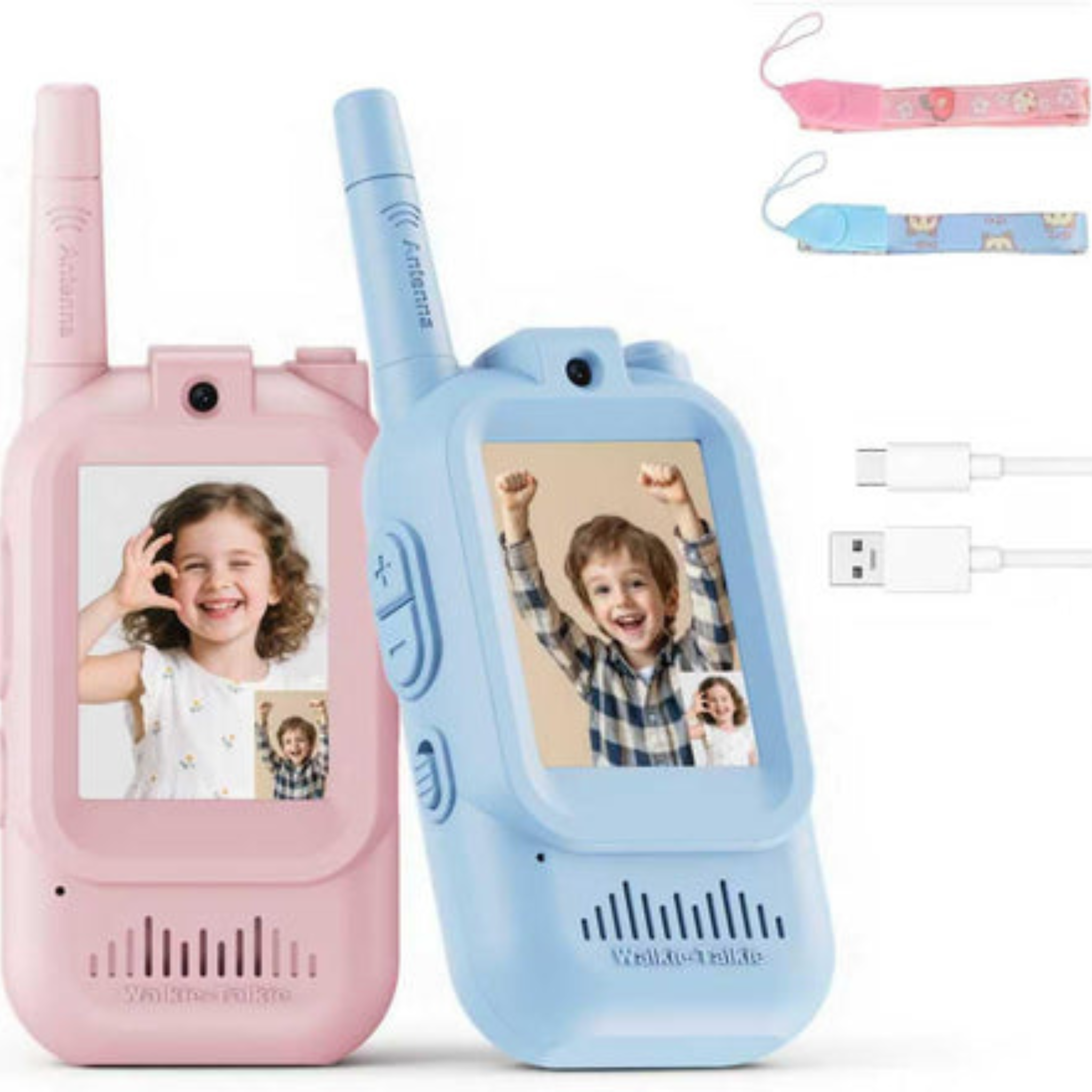Kids Walkie Talkies with Camera – Video Call & Voice Changer Toy for Children