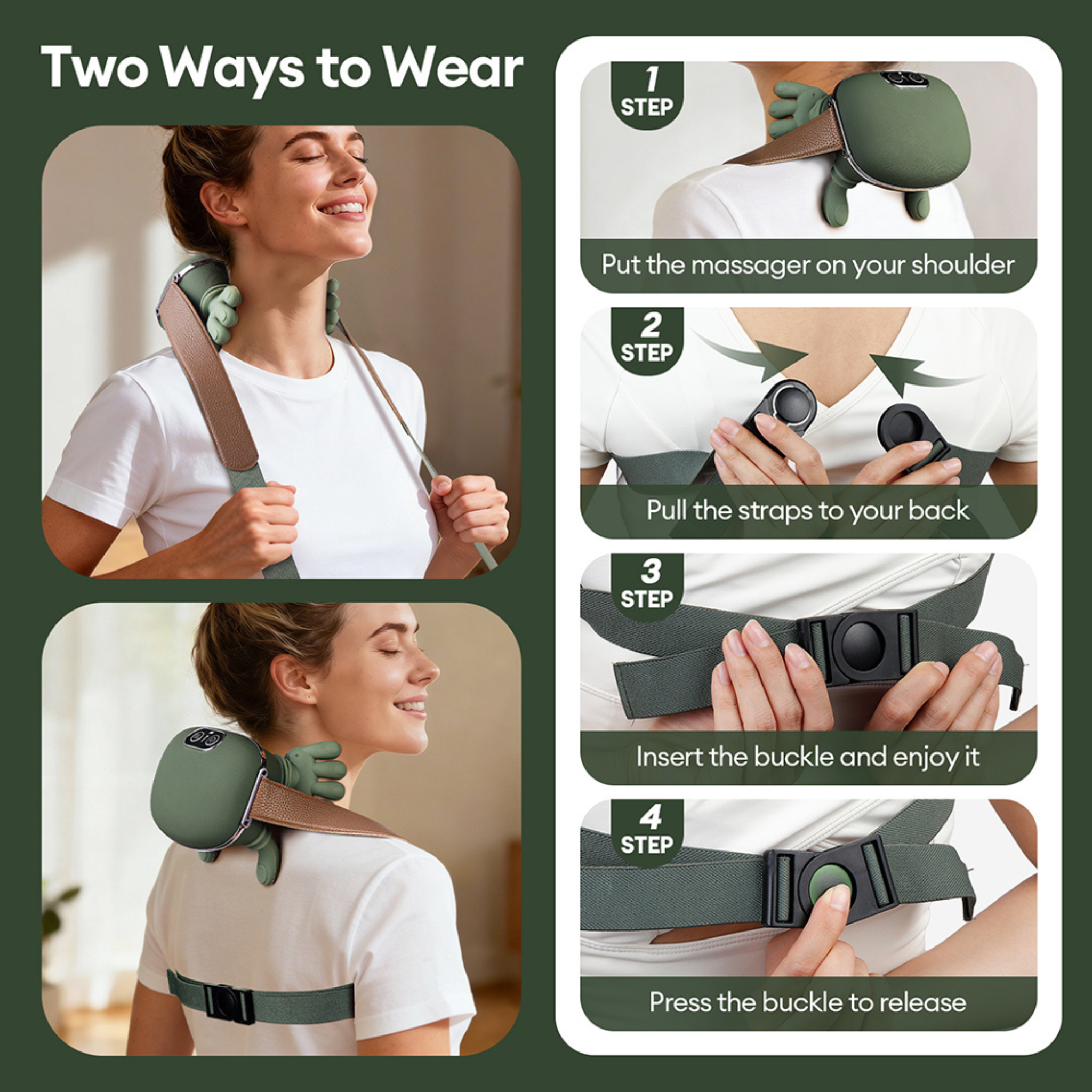 Neck & Shoulder Massager – Deep Tissue Relief