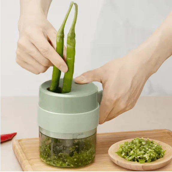 Mini Electric Chopper – Cordless, USB Rechargeable