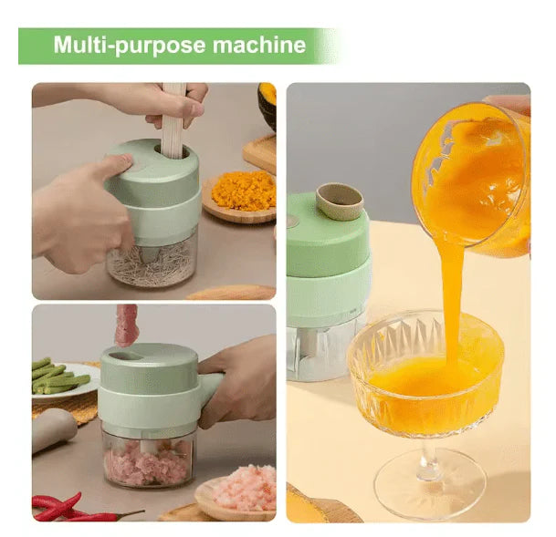 Mini Electric Chopper – Cordless, USB Rechargeable