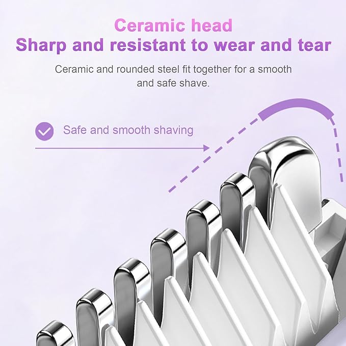 Dual Head Women’s Shaver – Wet, Dry, Compact and Painless