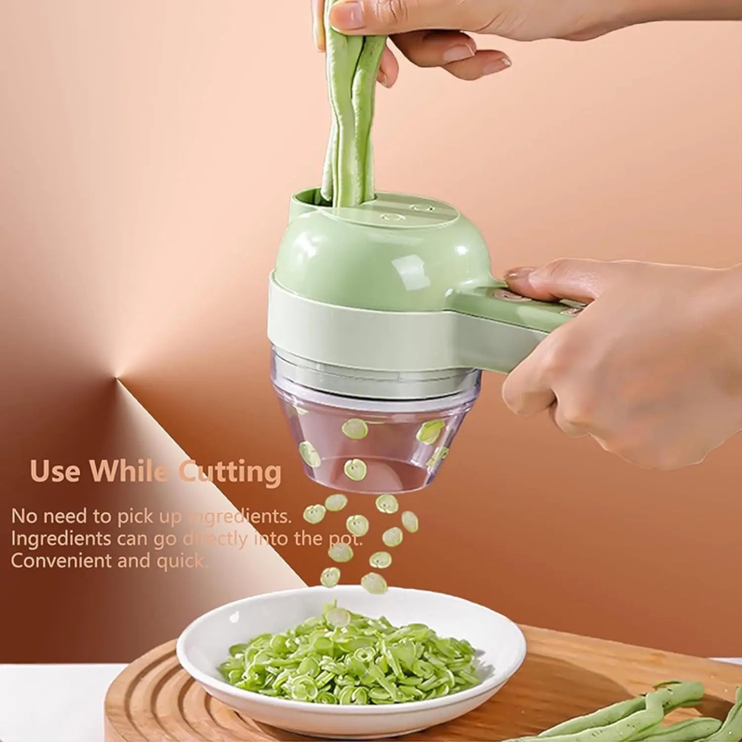 Mini Electric Chopper – Cordless, USB Rechargeable