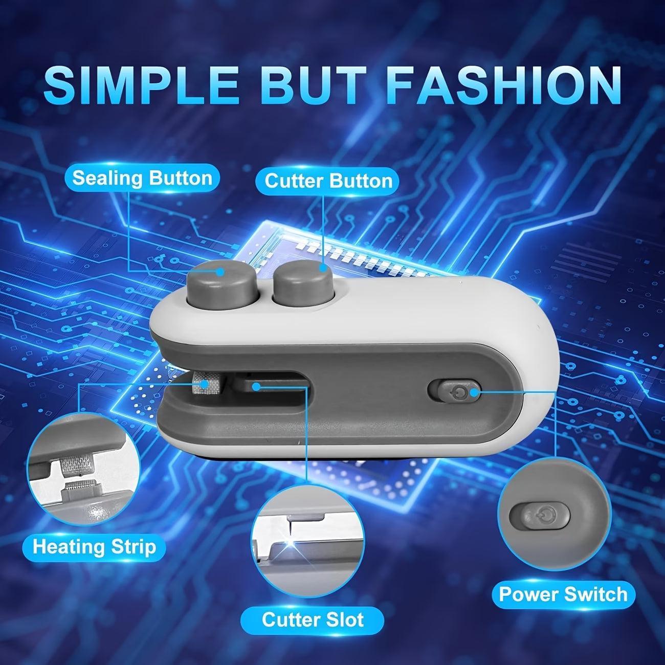 Portable Sealing Machine – Cordless Bag Sealer for Kitchen