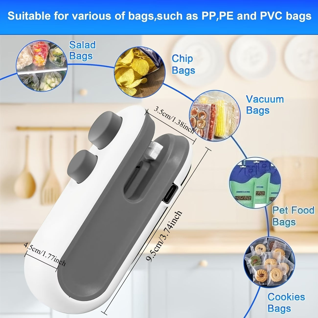 Portable Sealing Machine – Cordless Bag Sealer for Kitchen